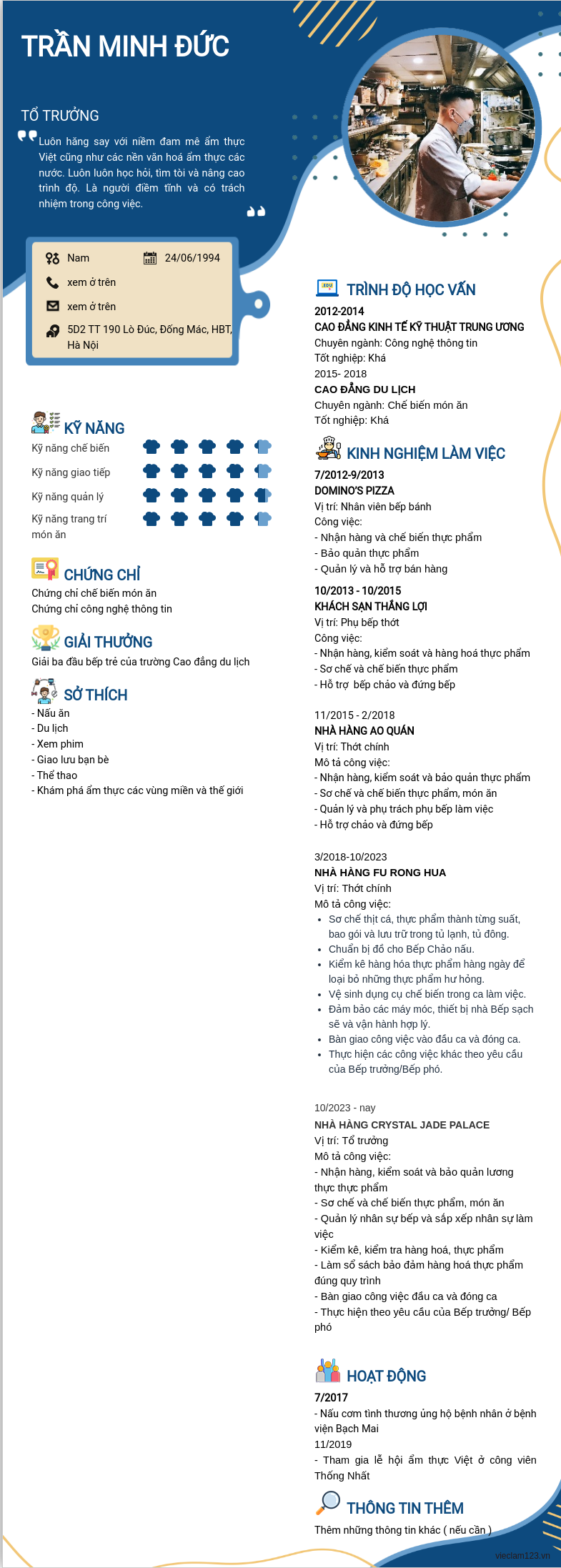 ảnh cv