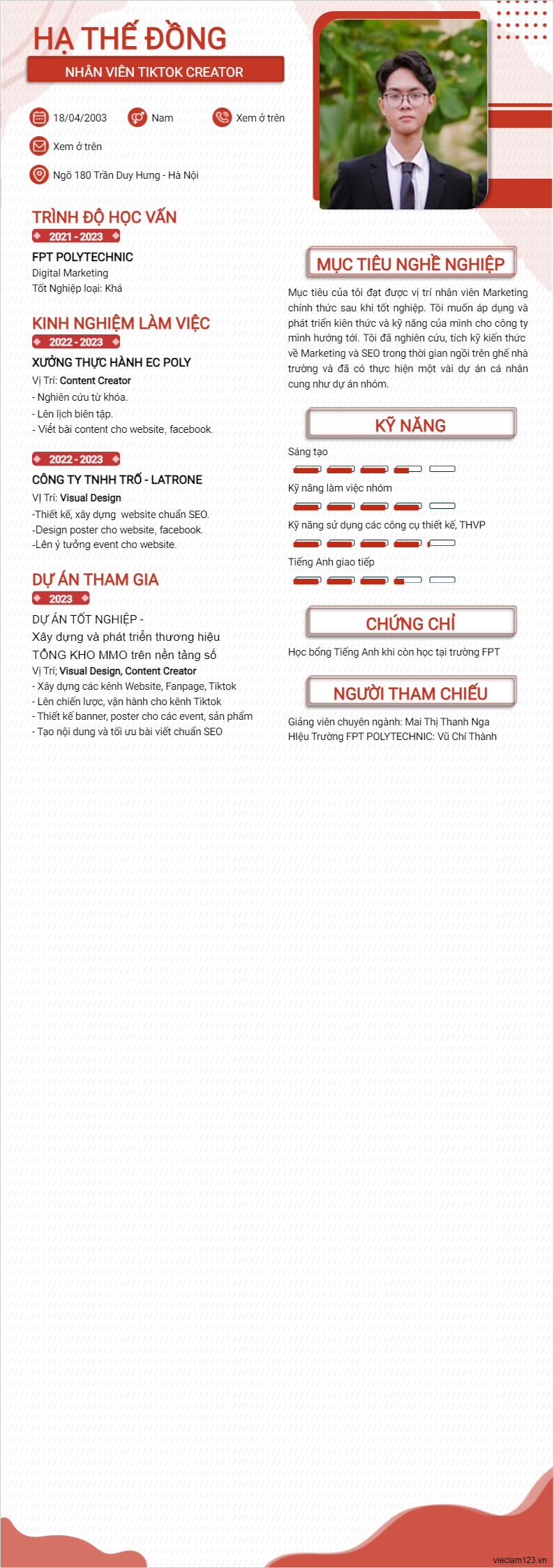 ảnh cv