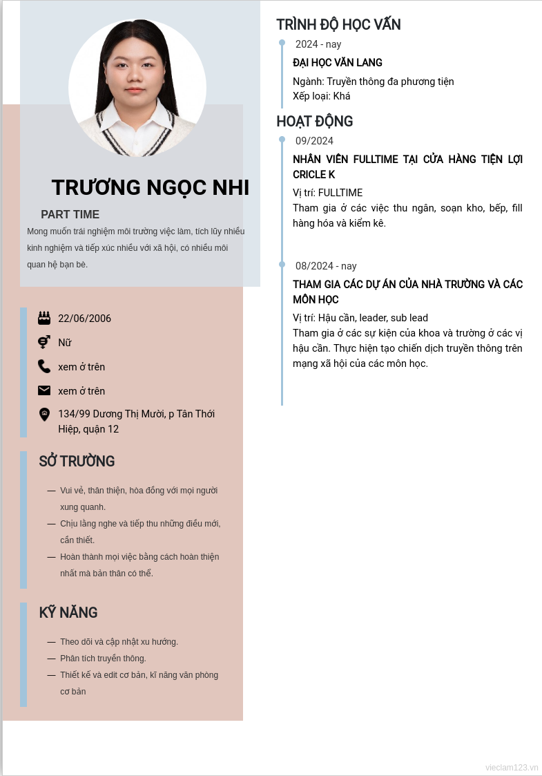 ảnh cv