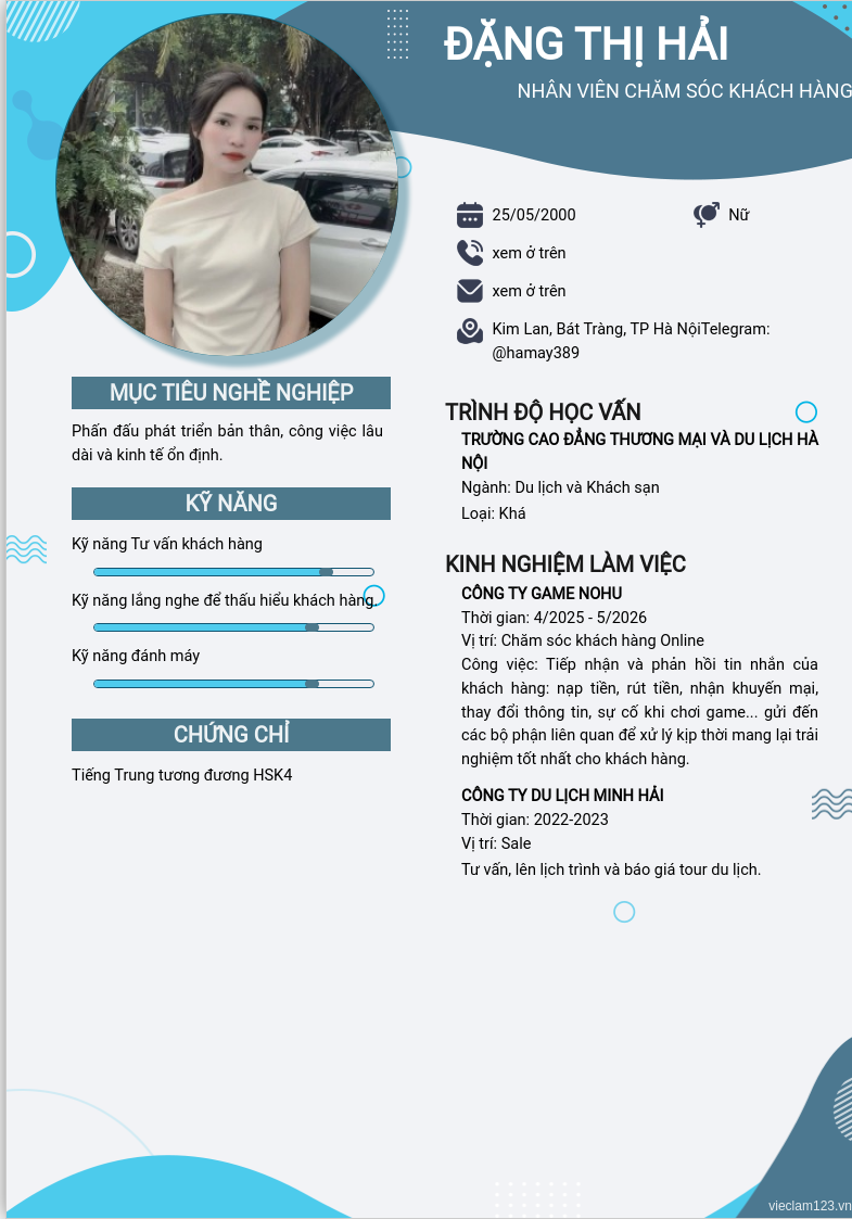 ảnh cv