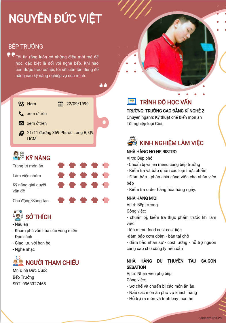 ảnh cv