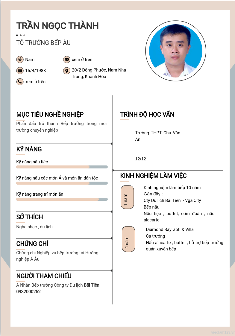 ảnh cv