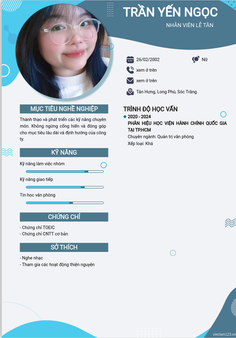 ảnh cv