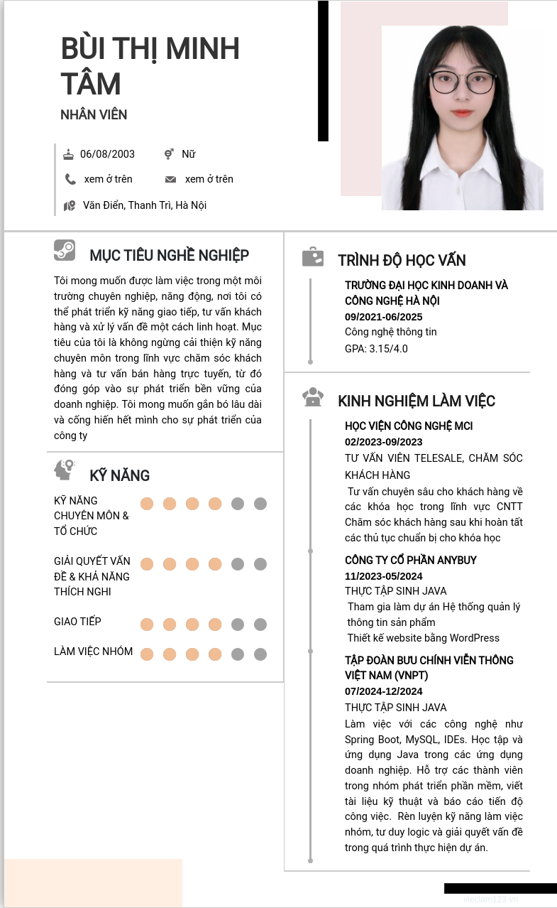 ảnh cv