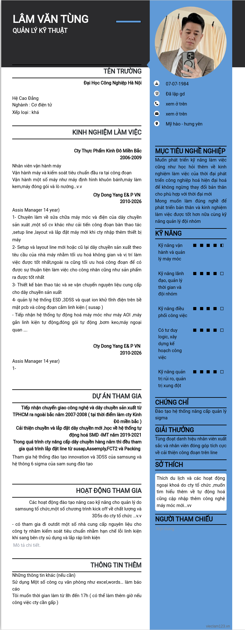 ảnh cv