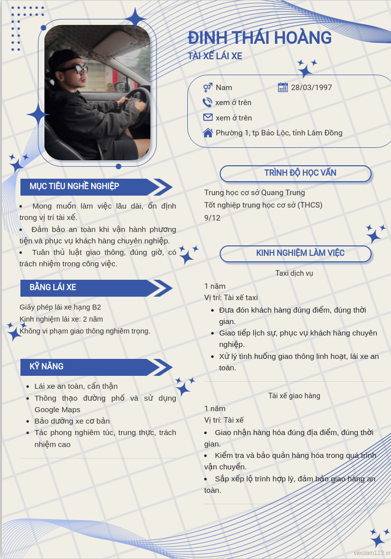 ảnh cv