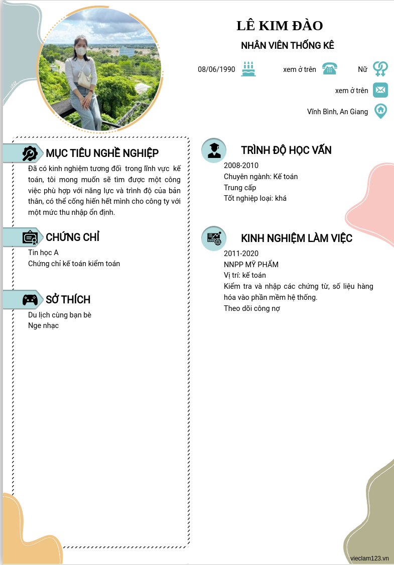 ảnh cv