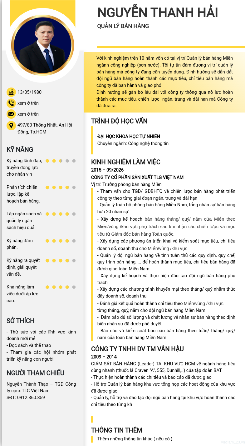 ảnh cv