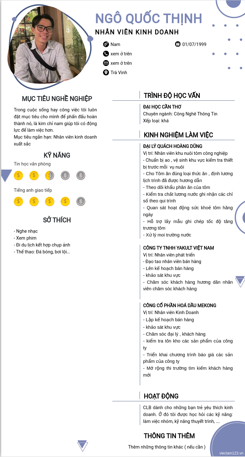 ảnh cv