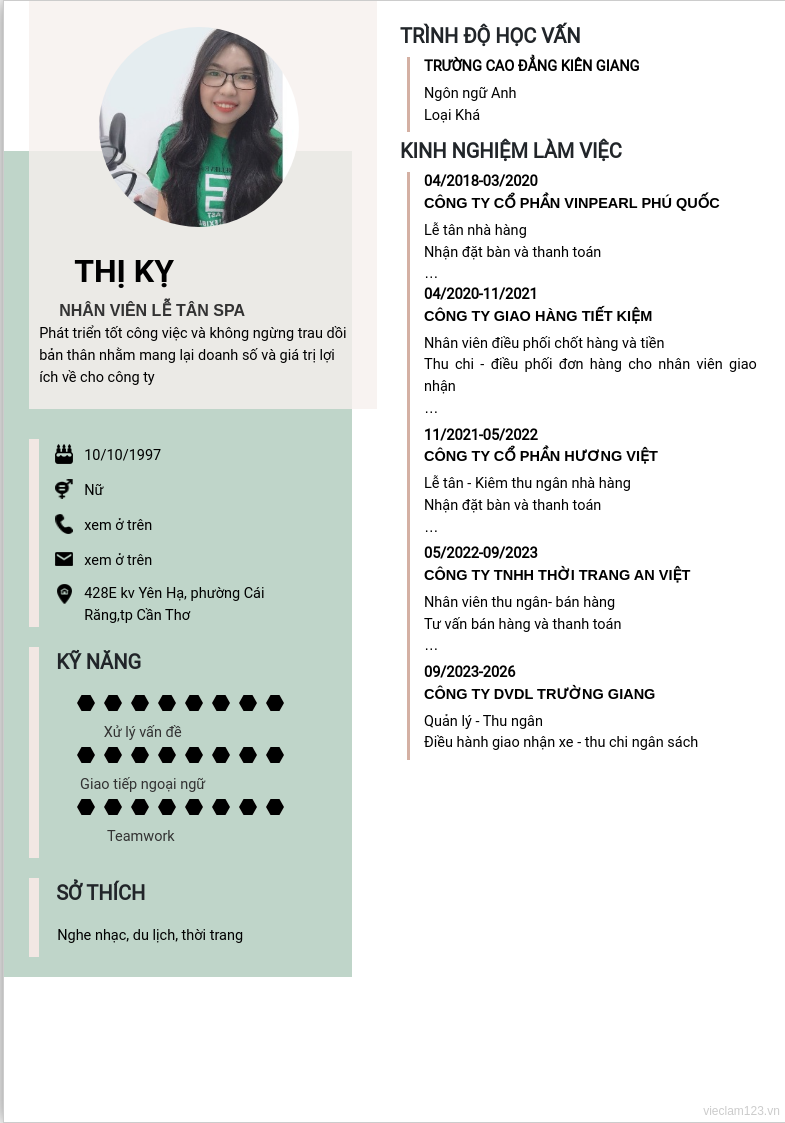 ảnh cv