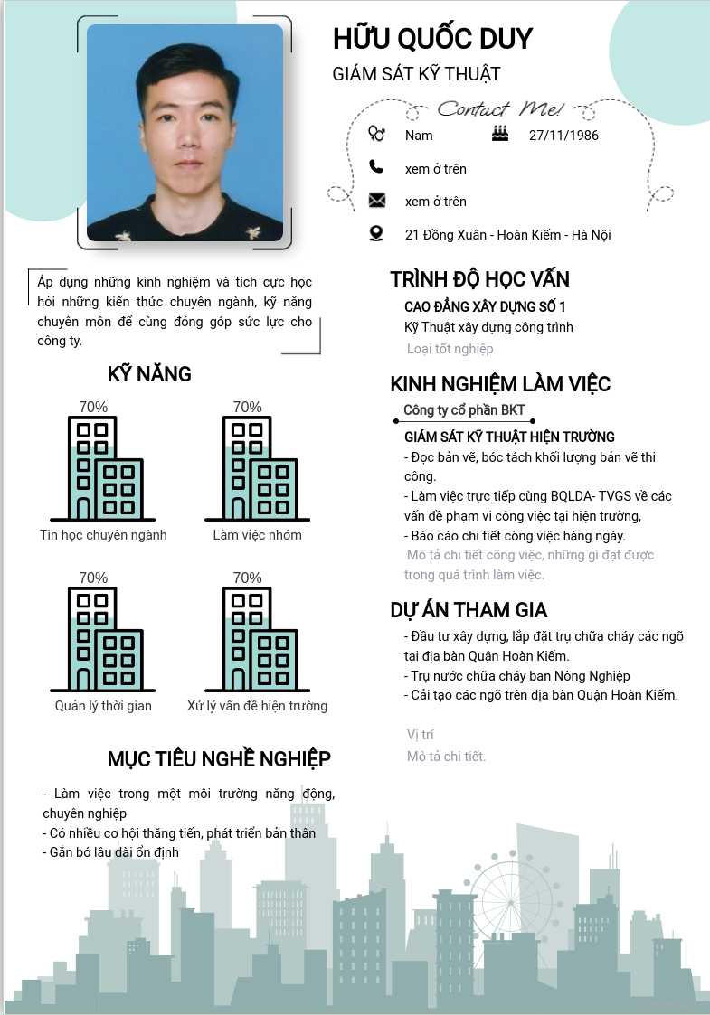 ảnh cv