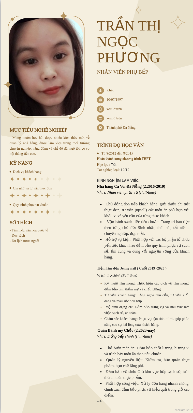ảnh cv