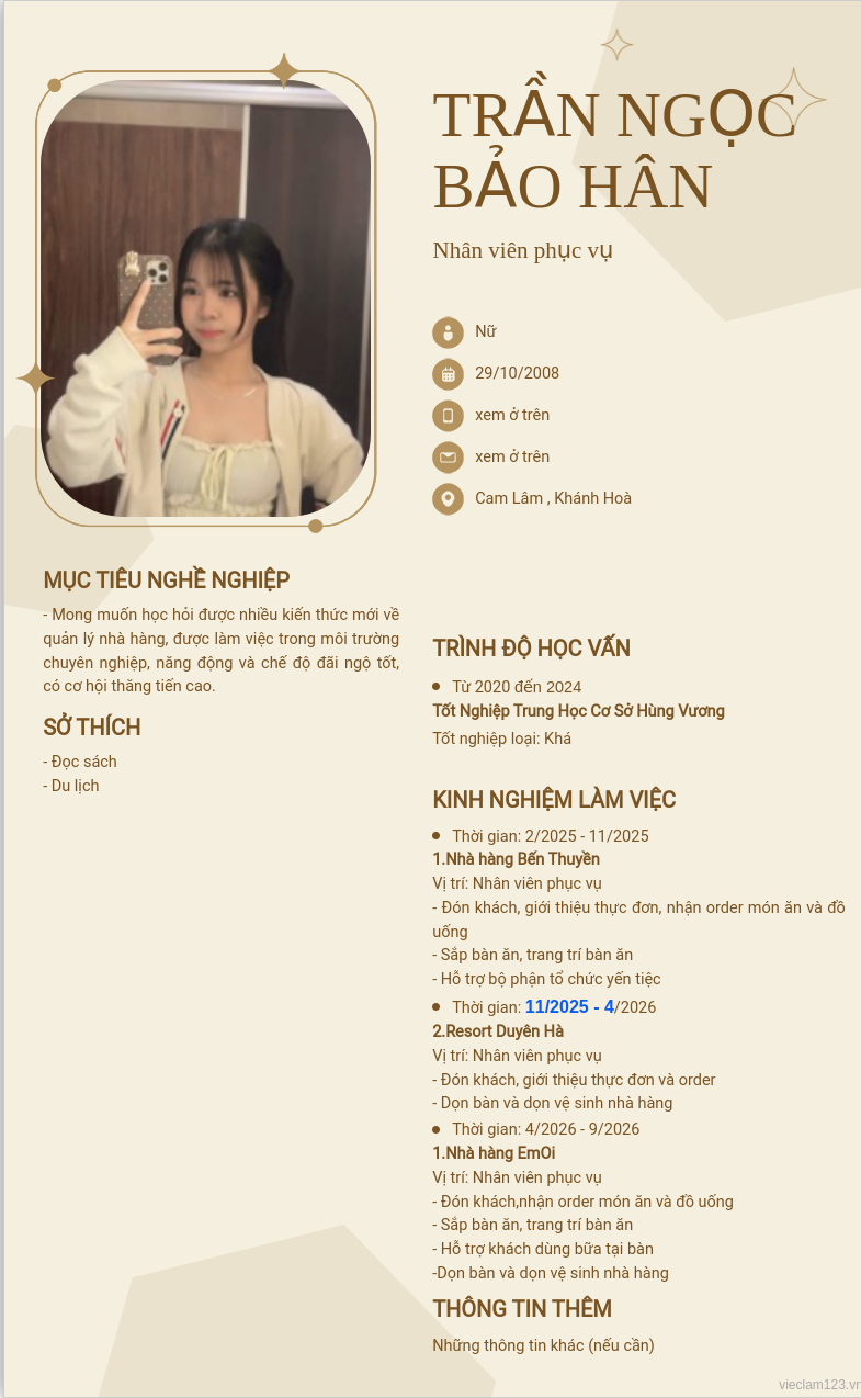 ảnh cv