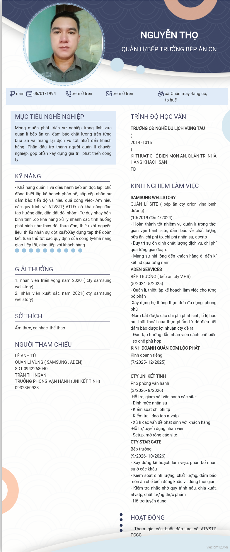 ảnh cv