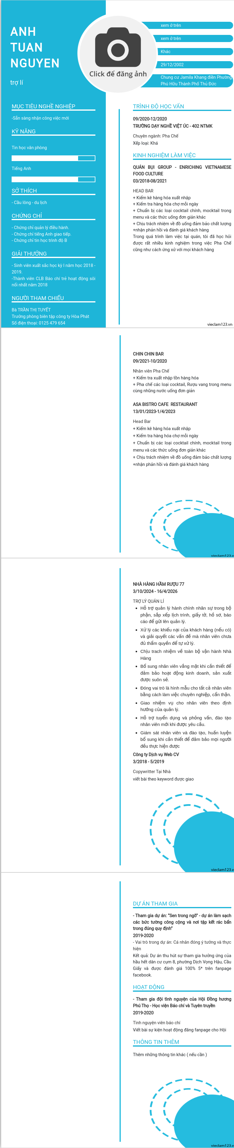 ảnh cv