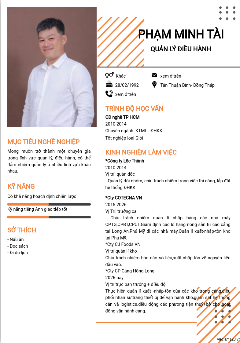 ảnh cv